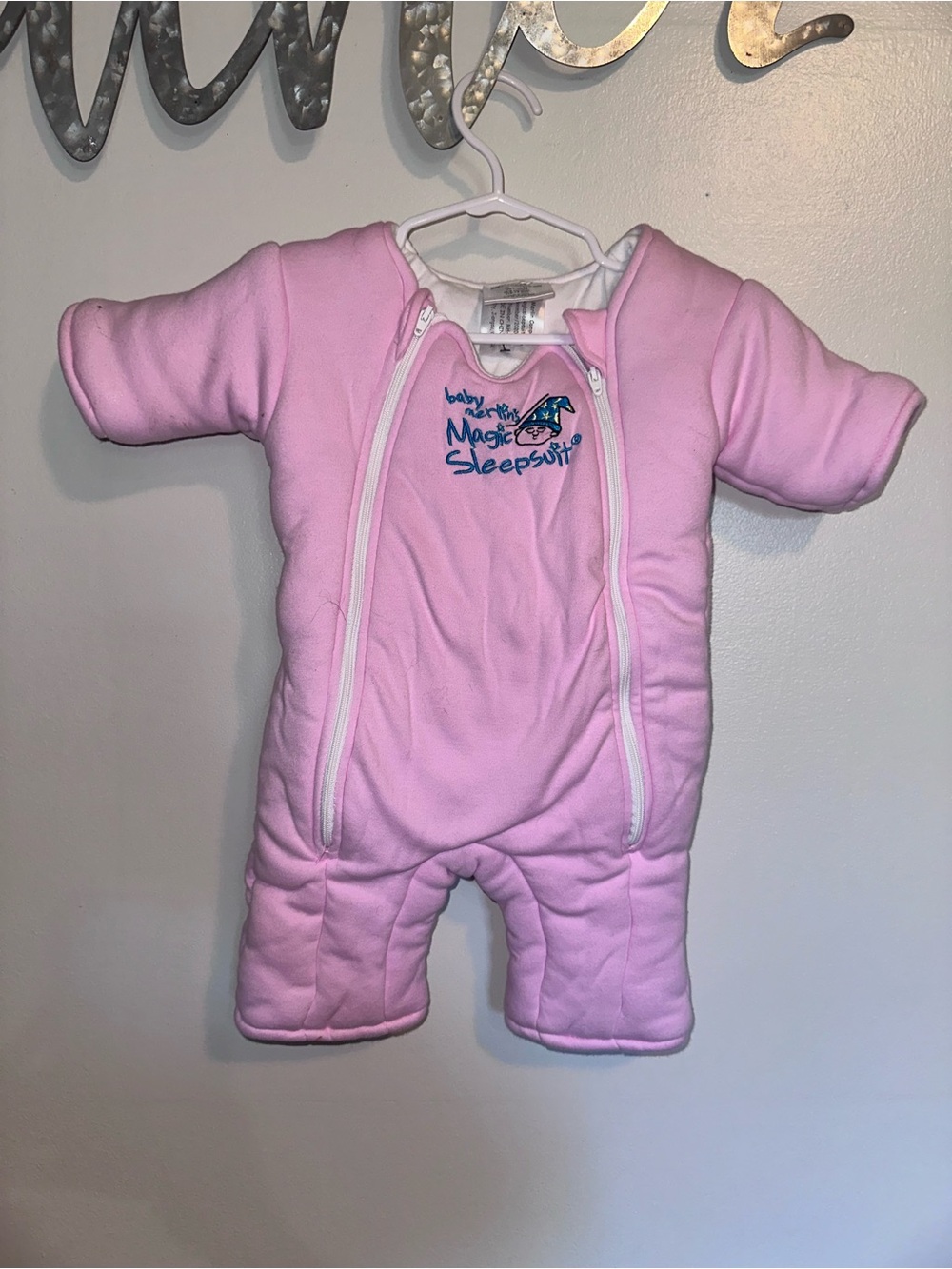 Pink Baby Merlin’s Magic Sleepsuit with Dual Zippers